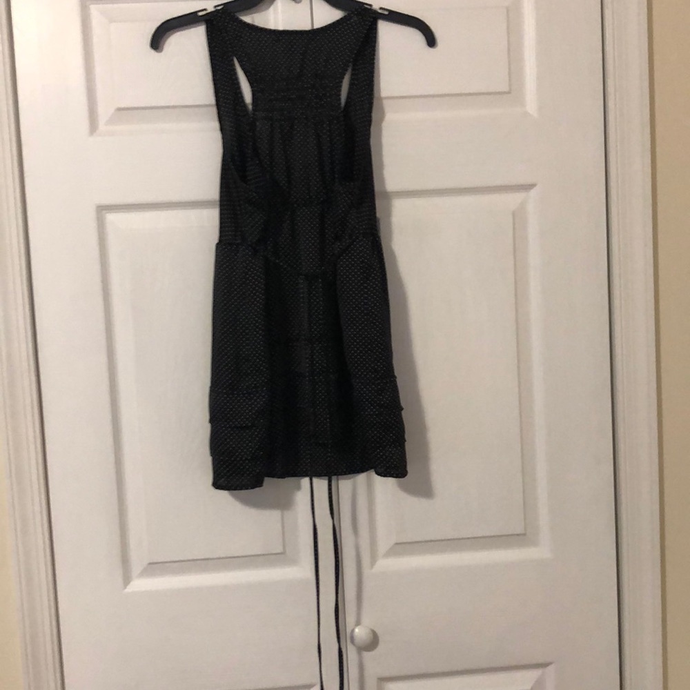 Black and White polka dot racer back top - Picture 5 of 5